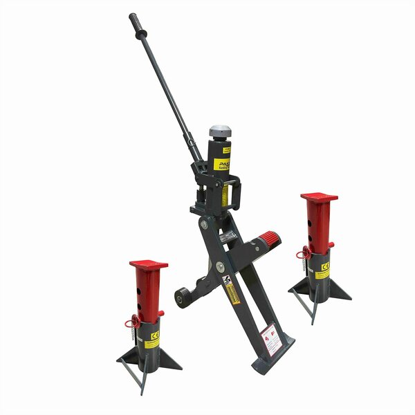 Pake Handling Tools Hydraulic Forklift Jack With 2 Jack Stands, 8800 lb. Cap, 2.5'' - 16'' Lift Height Range PAKHJ05